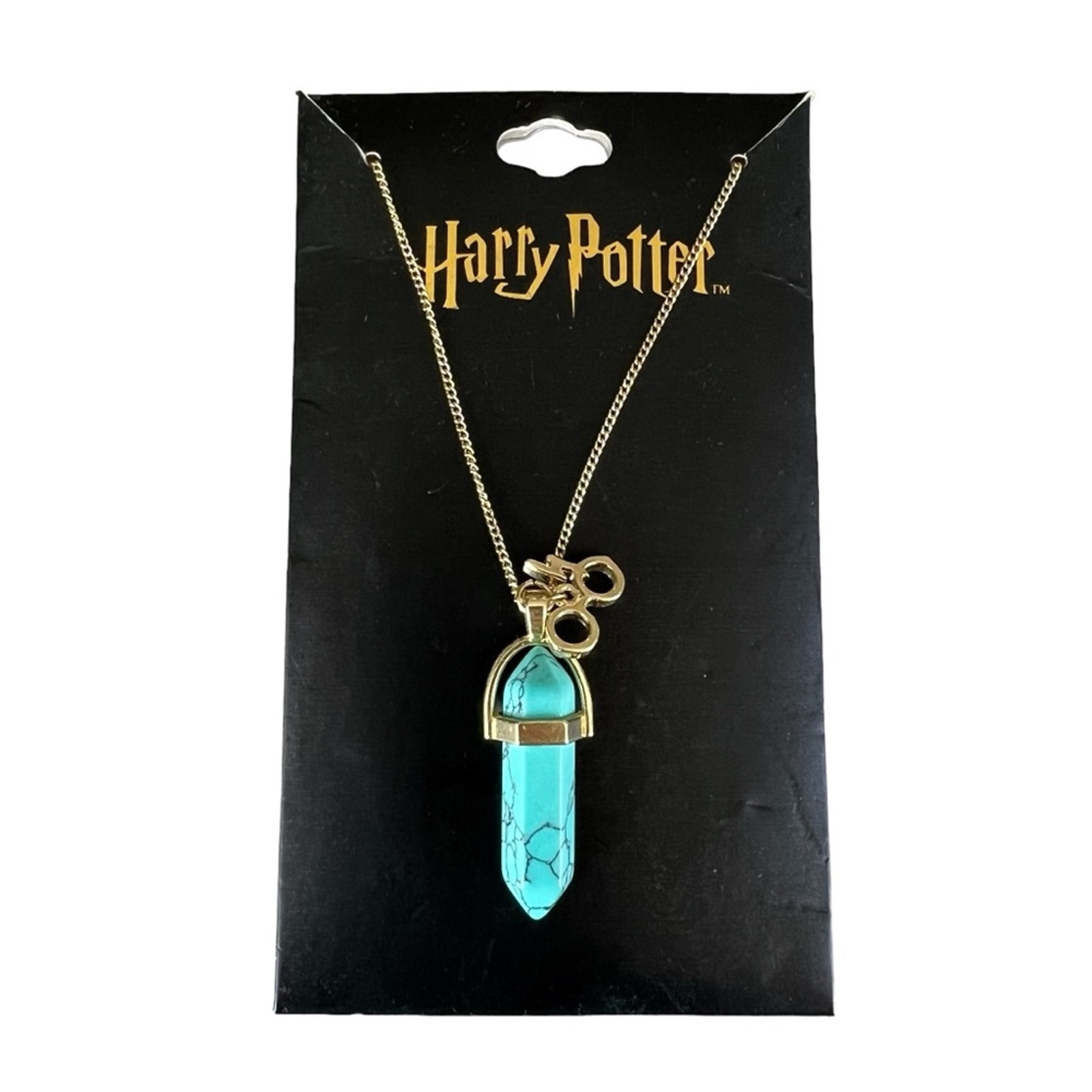 Harry Potter Stone Crystal Scar With Glasses Necklace Bioworld Nwt